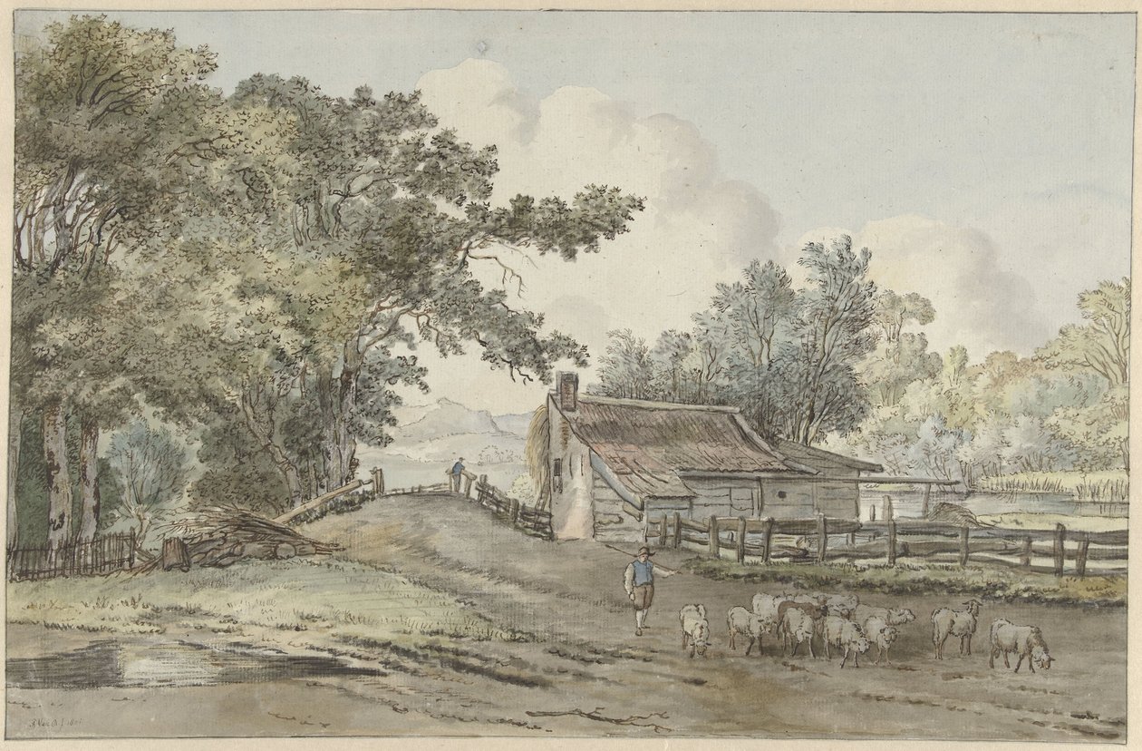 Overveen'de Elswoutshoek by Pieter Gerardus van Os