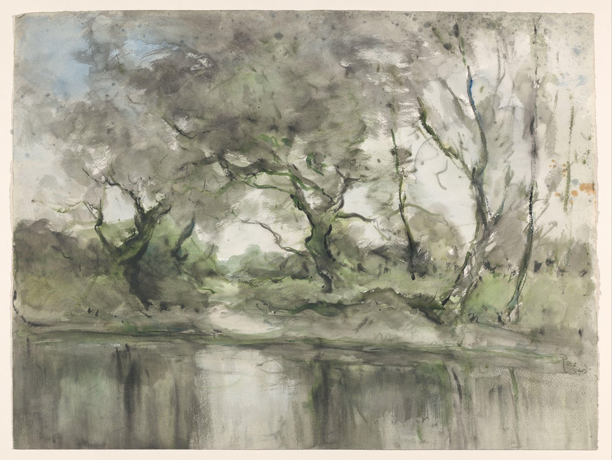 Sahildeki ağaçlar by Pieter H.J.J. Ras (signed by artist)
