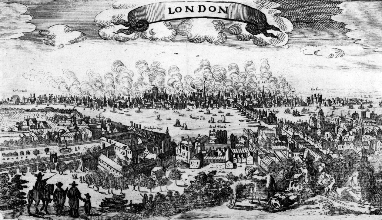 Büyük Londra Yangını, 1666 by Pieter Hendricksz Schut