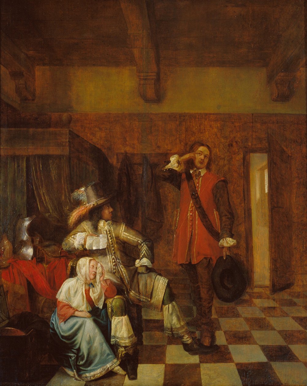 Kötü haberin taşıyıcısı by Pieter Hooch de