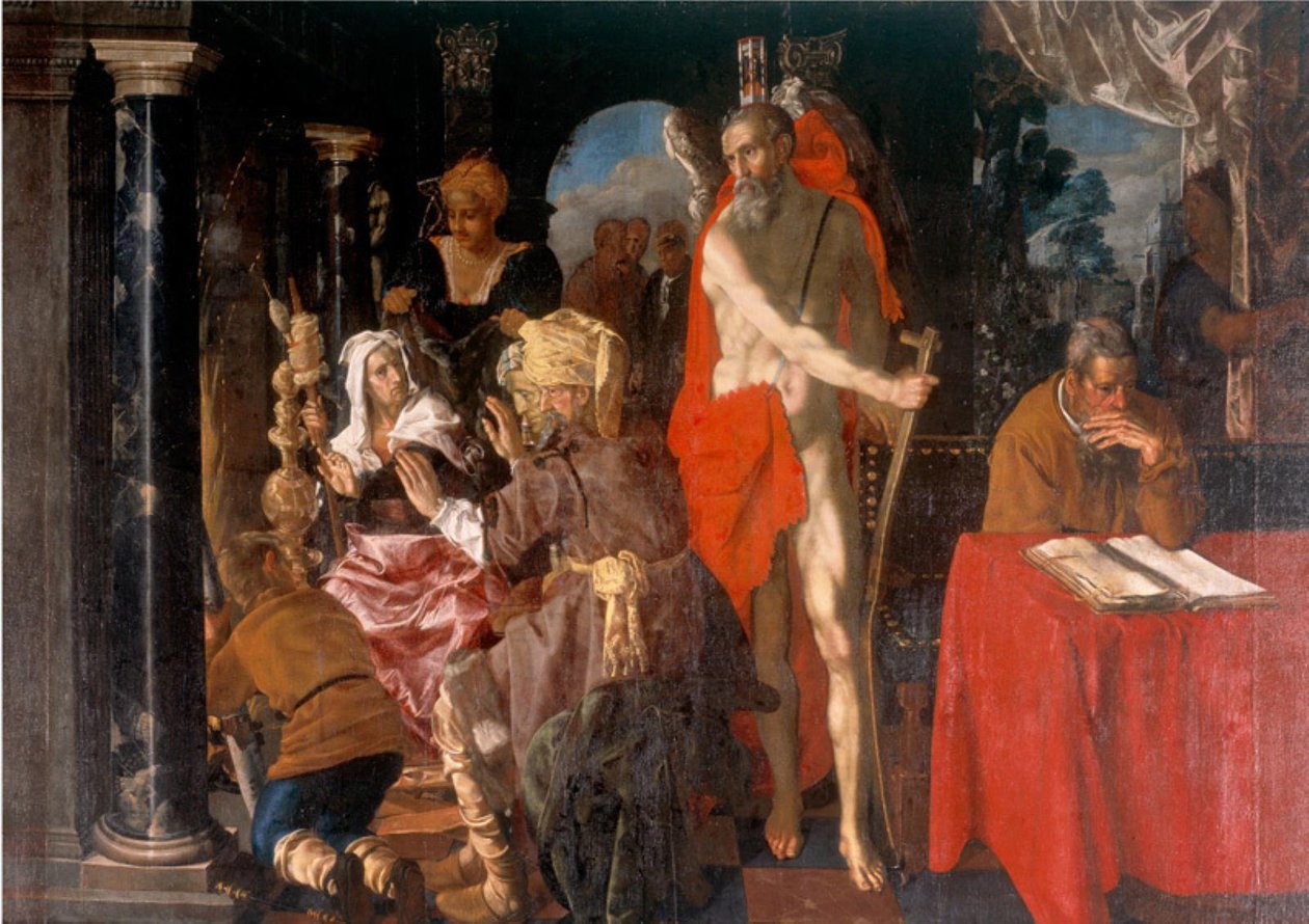 Yaşlılık Alegorisi. Zaman ve Bilgin by Pieter Isaacsz