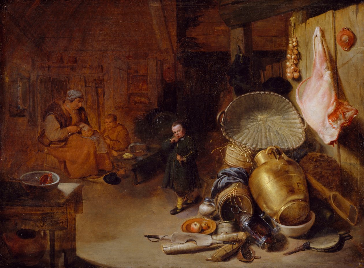 Figürlü İç Mekan, 1643 by Pieter Jacobsz Duyfhuysen