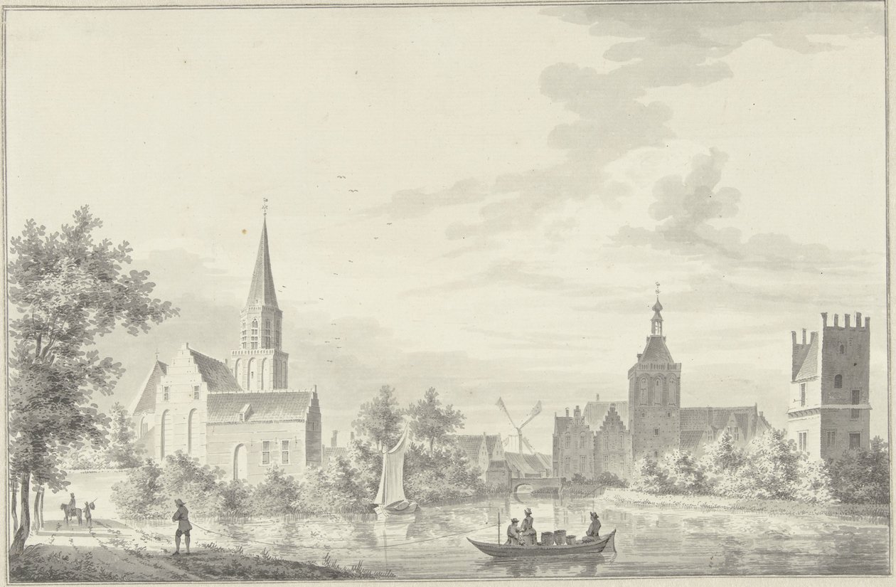 Culemborg'un görünümü by Pieter Jan van Liender