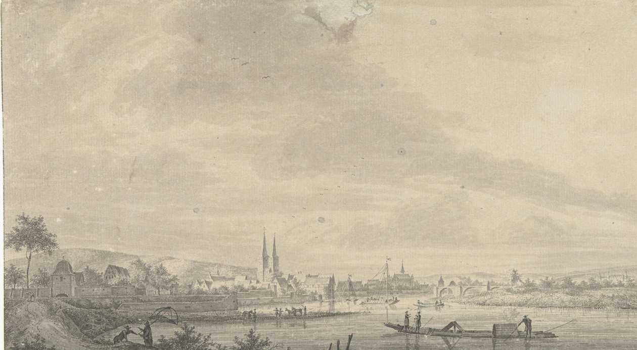 Höxter kasabasının görünümü by Pieter Jan van Liender