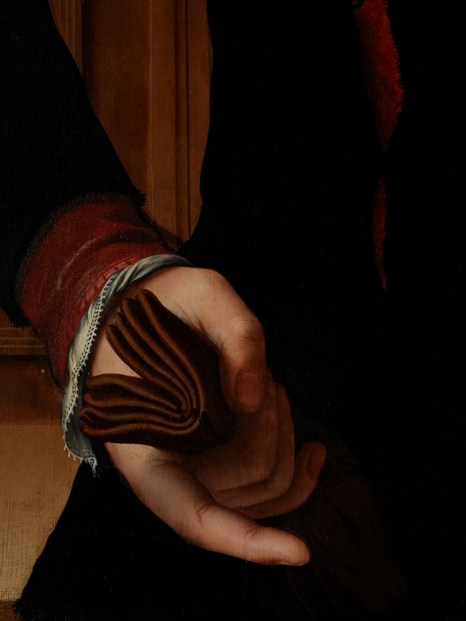 Jan van Eyewerve'nin Portresinin Detayı by Pieter Jansz. Pourbus
