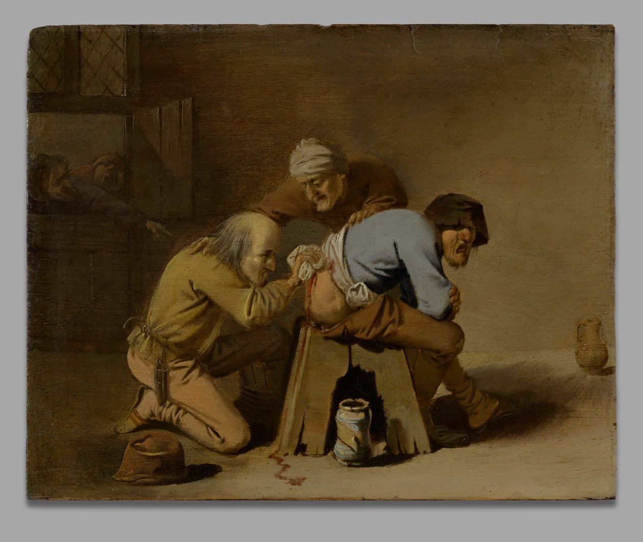 Bir Ahırda İş Başında Bir Quack by Pieter Jansz. Quast