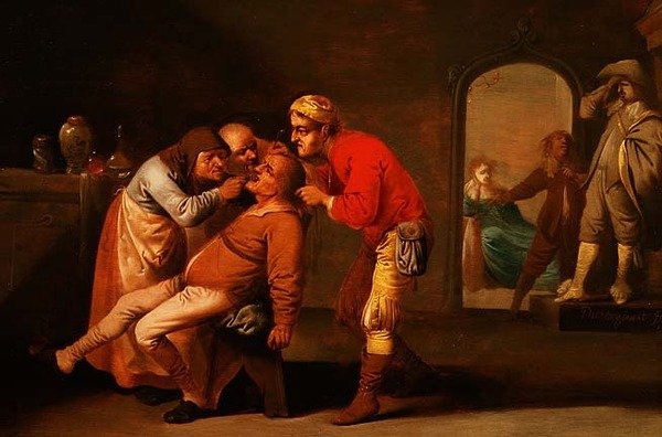 Diş Hekimine Bir Ziyaret by Pieter Jansz. Quast