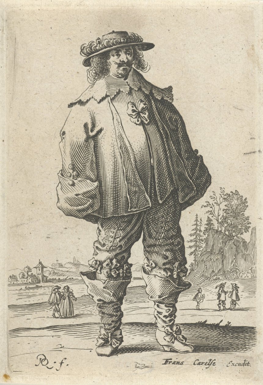Adam moda giysiler içinde by Pieter Jansz Quast