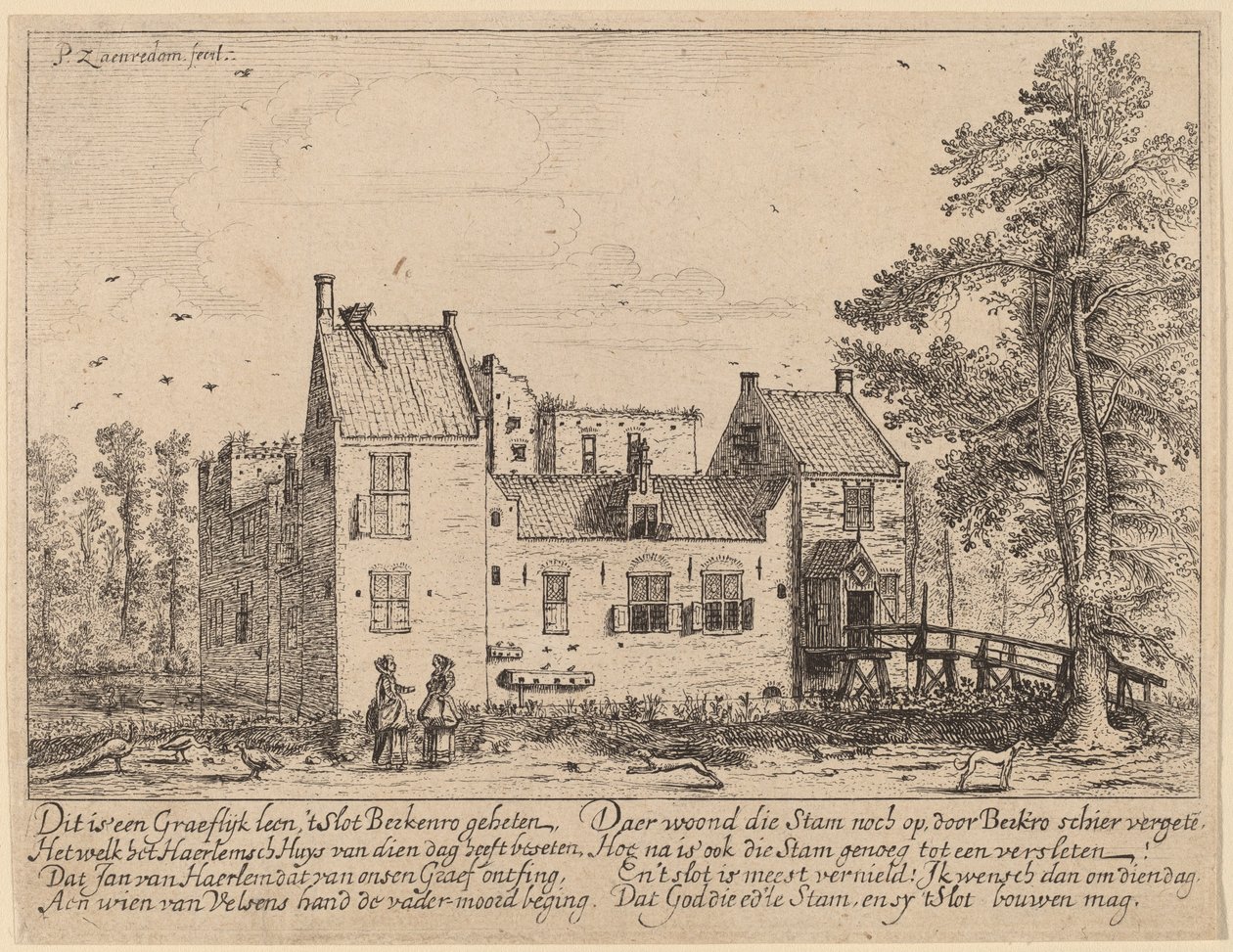Berkenrode Kalesi by Pieter Jansz Saenredam