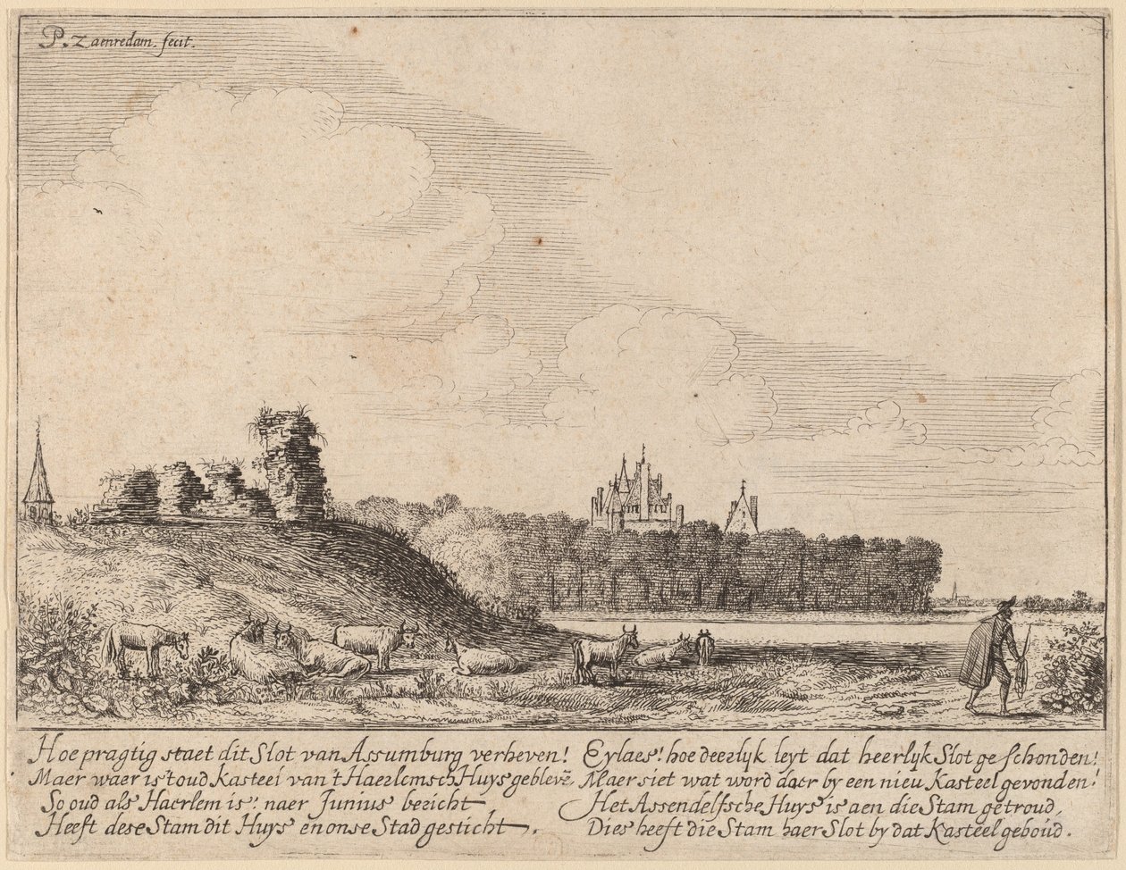 Assemburg Kalesi Harabeleri by Pieter Jansz Saenredam