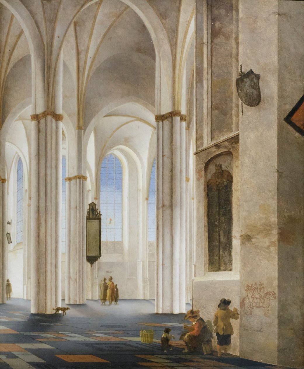 Utrecht#39;teki Buurkerk#39;in içi by Pieter Jansz Saenredam