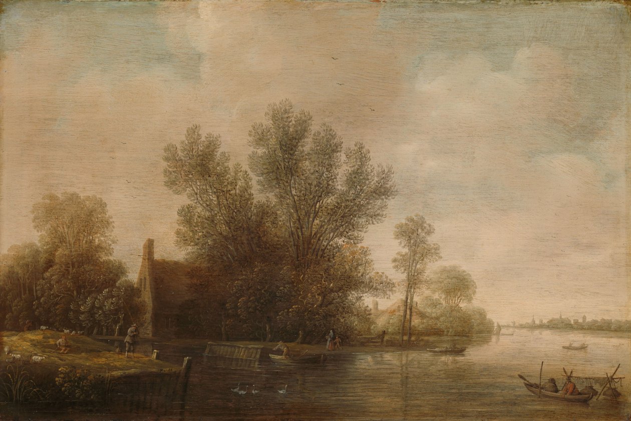 Nehir Manzarası by Pieter Jansz. van Asch
