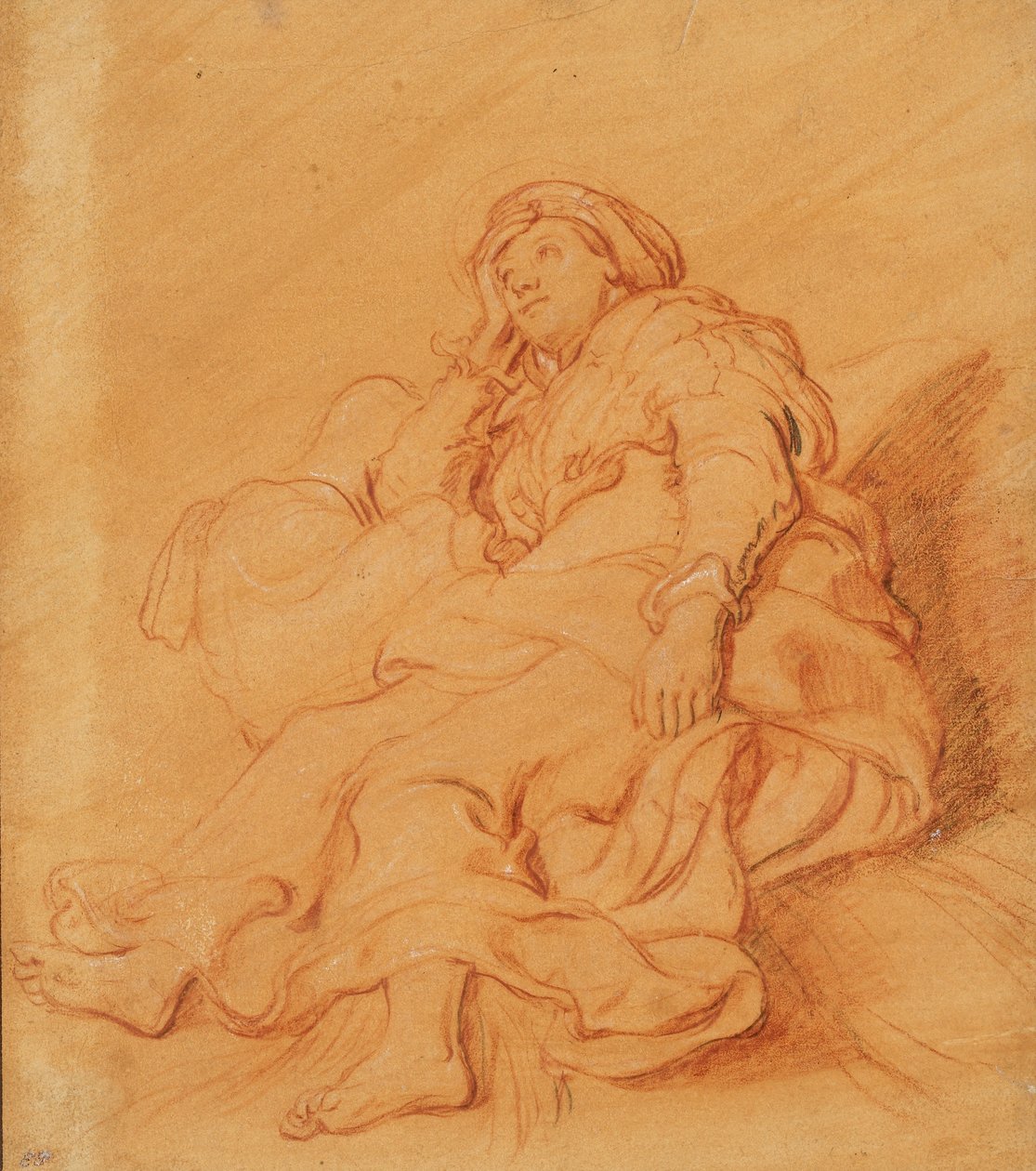 Rachel Figürü Çalışması, c.1621. by Pieter Lastman