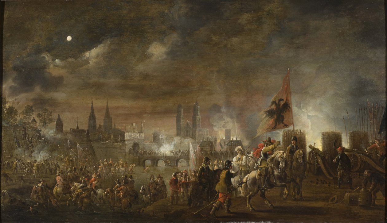 Magdeburg Yağmalaması (Otuz Yıl Savaşları) - Magdeburg Kuşatması by Pieter Meulener