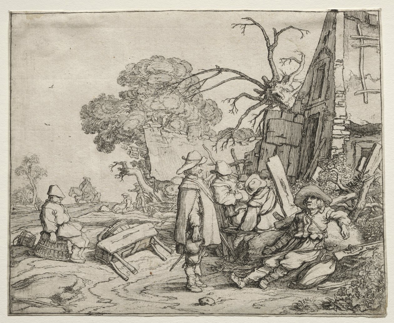 Askerlerle Manzara, 1626. by Pieter Molyn