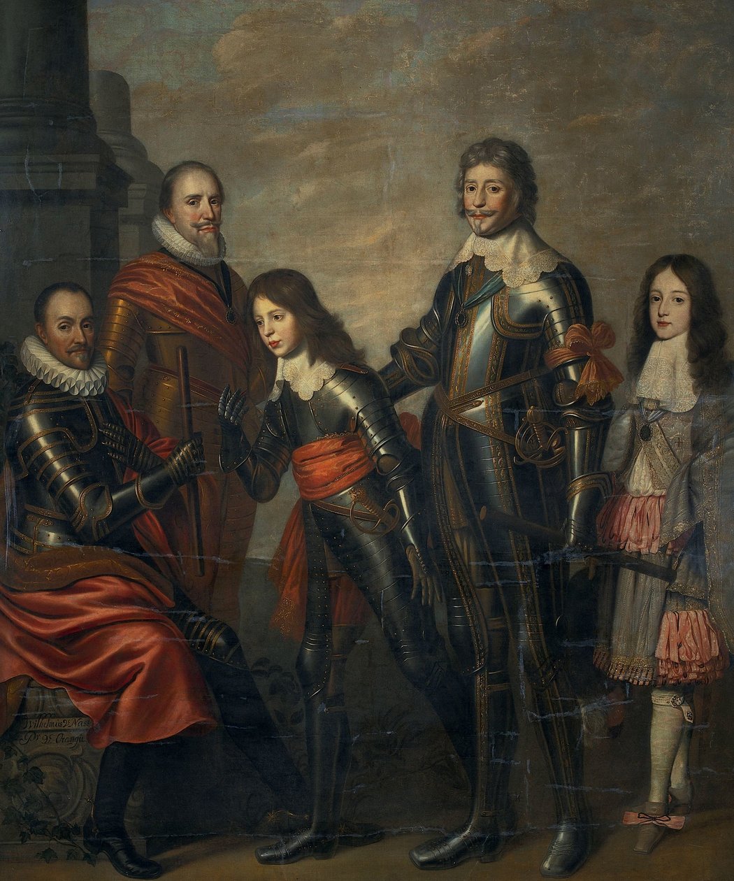 Orange Prenslerinin Dört Kuşağı: William I, Maurice ve Frederick Henry, William II ve William III by Pieter Nason