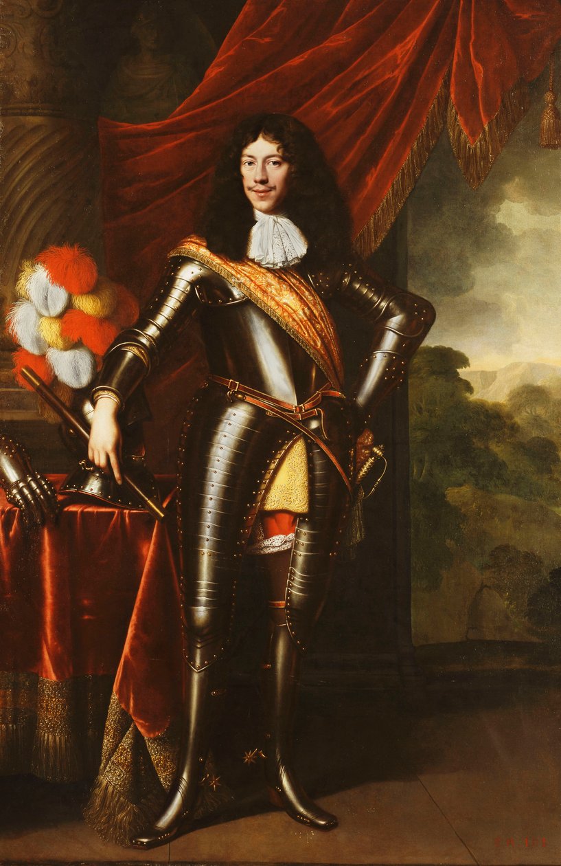 Bir Beyefendinin Portresi, muhtemelen Hohenzollern'in bir üyesi, Tam boy, zırhlı, by Pieter Nason