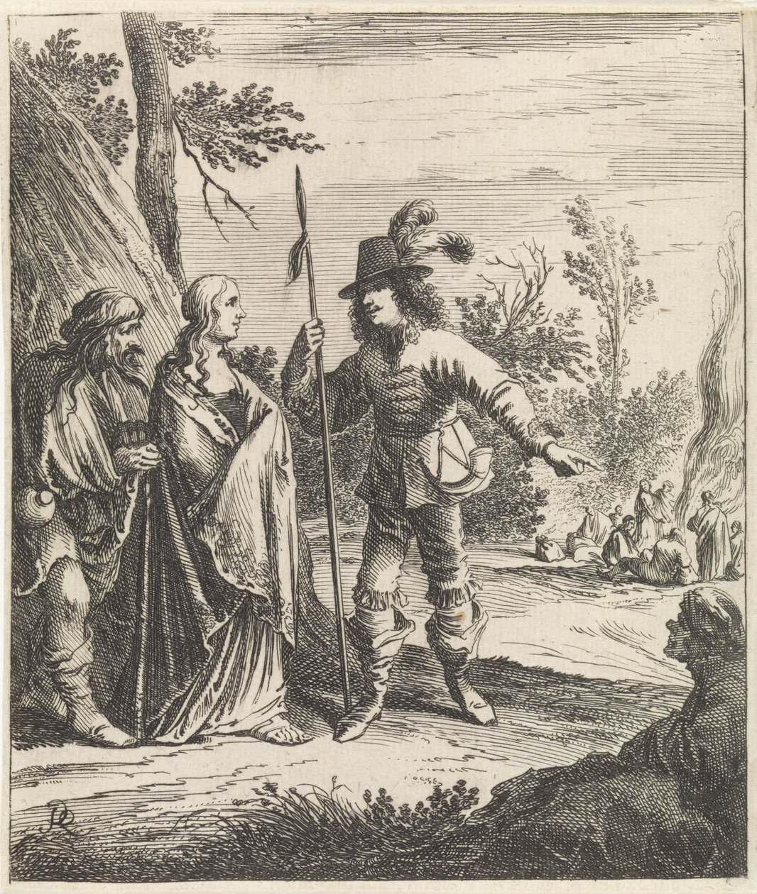 Konstance, Don Jan ile konuşurken by Pieter Nolpe