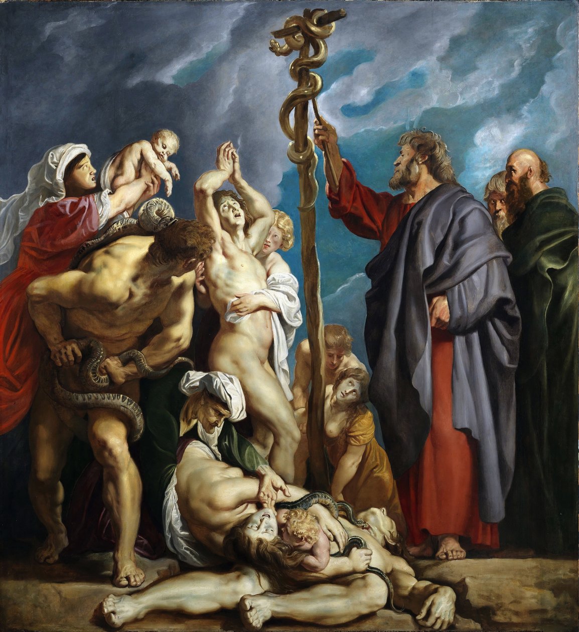 Musa ve Yüzsüz Yılan, 1609-1610. by Peter Paul Rubens