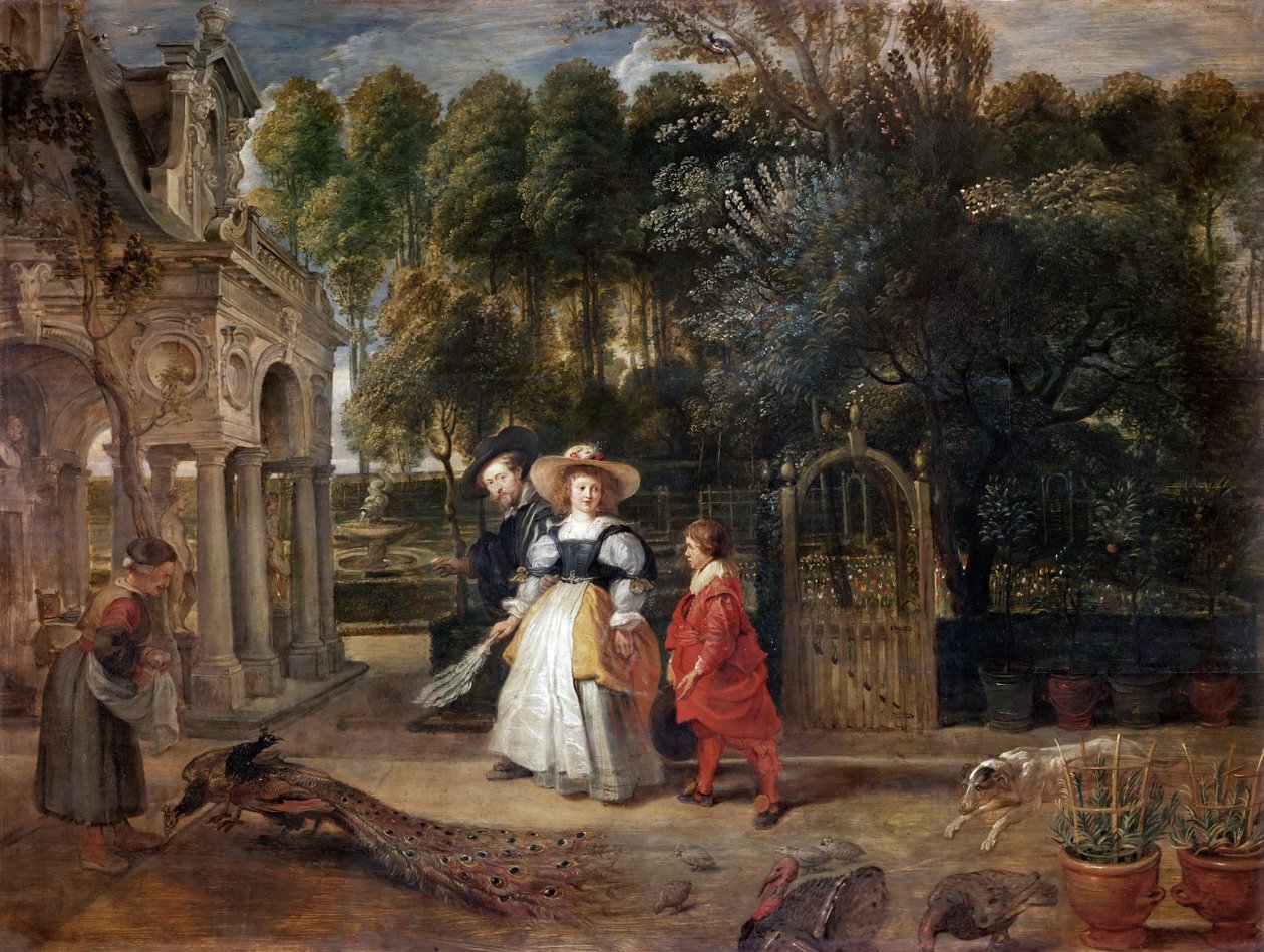 Rubens ve Helene Fourment in the Garden, yaklaşık 1631. by Peter Paul Rubens