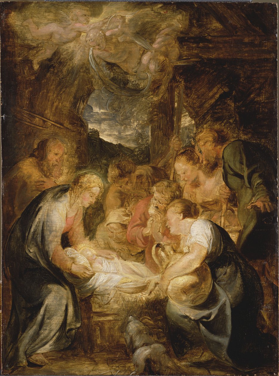 Çobanların Tapınması, 1615-1616. by Pieter Paul Rubens