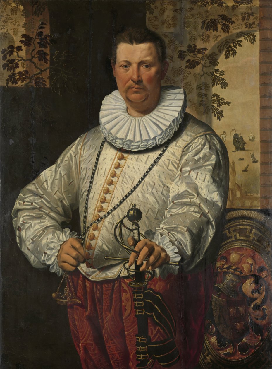 Filonun Hollandalı Amiralinin Portresi by Pieter Pietersz. (I) (circle of)