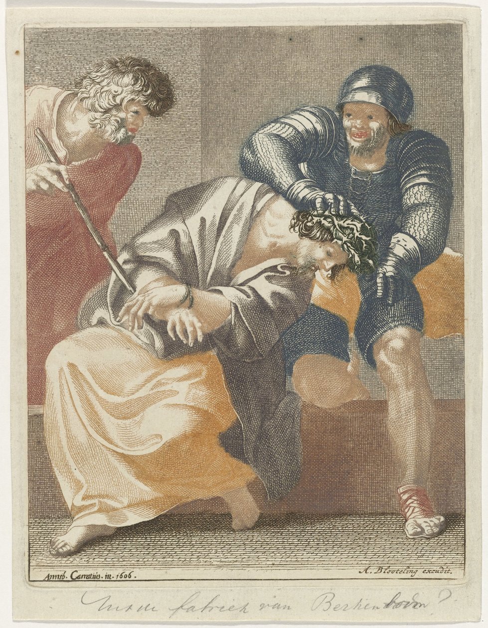 İsa ile alay etmek by Pieter Schenk (I) (possibly)