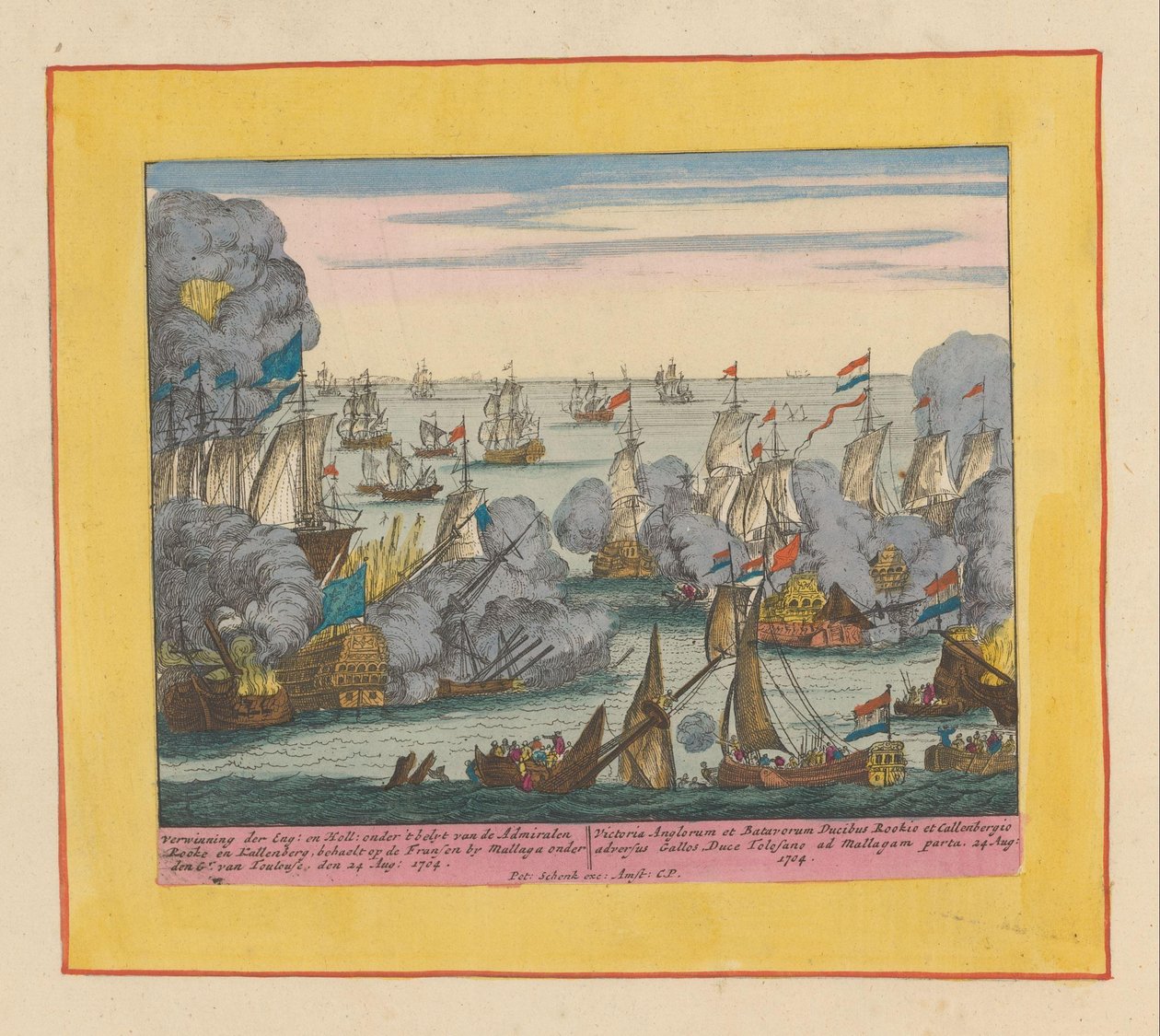 Malaga Deniz Savaşı, 1704 Verwinning der Eng en Holl : Admiralen Rooke ve Kallenberg