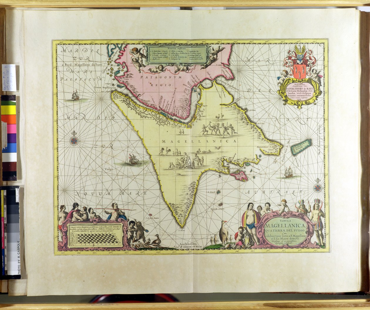 Tabula Magellanica, Quatierrae del Fuego, Le Nouveau et Grand Illuminant Flambeau de la Mer, Claes Jansz