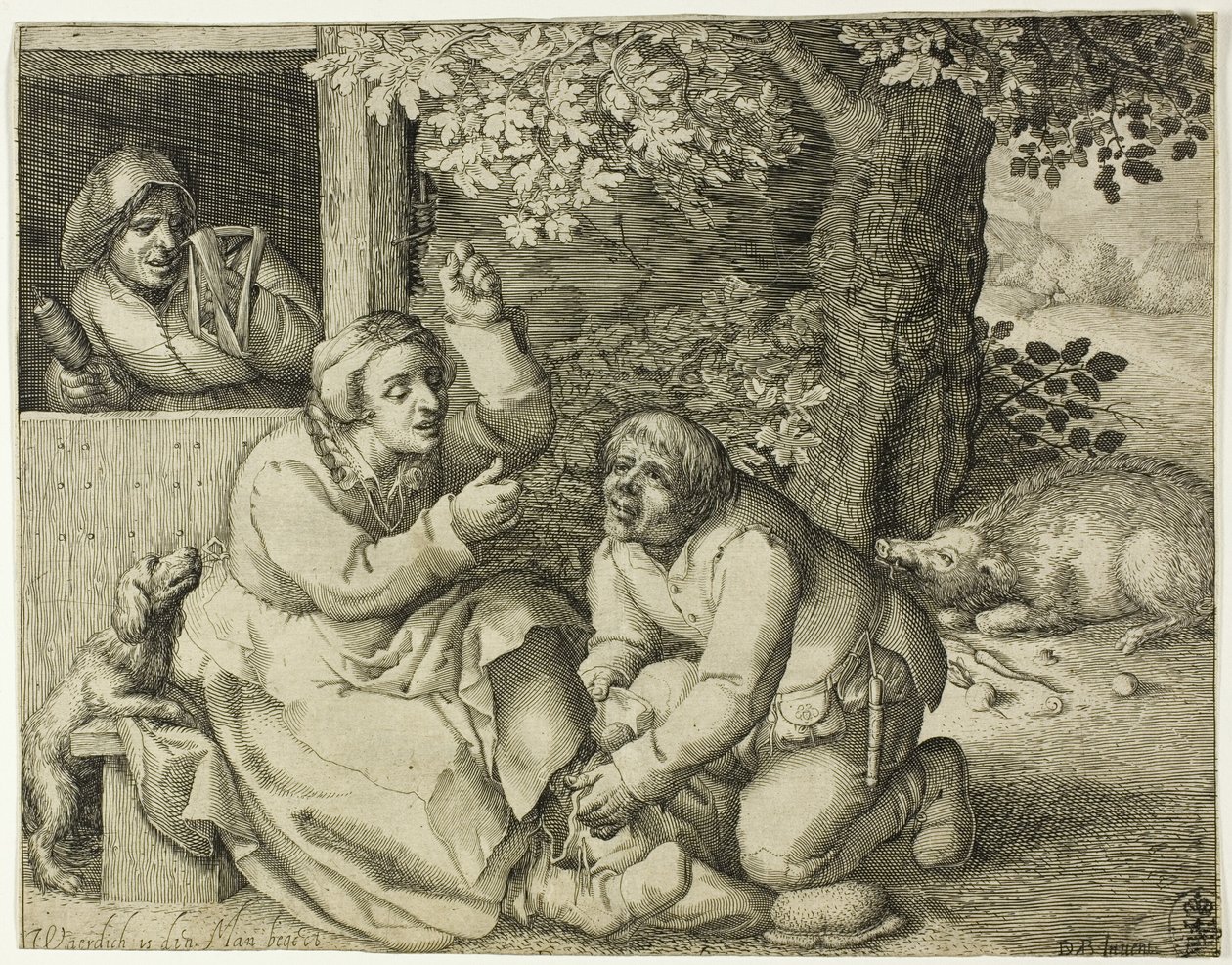 Medeni Çekişme Alegorisi by Pieter Serwouters