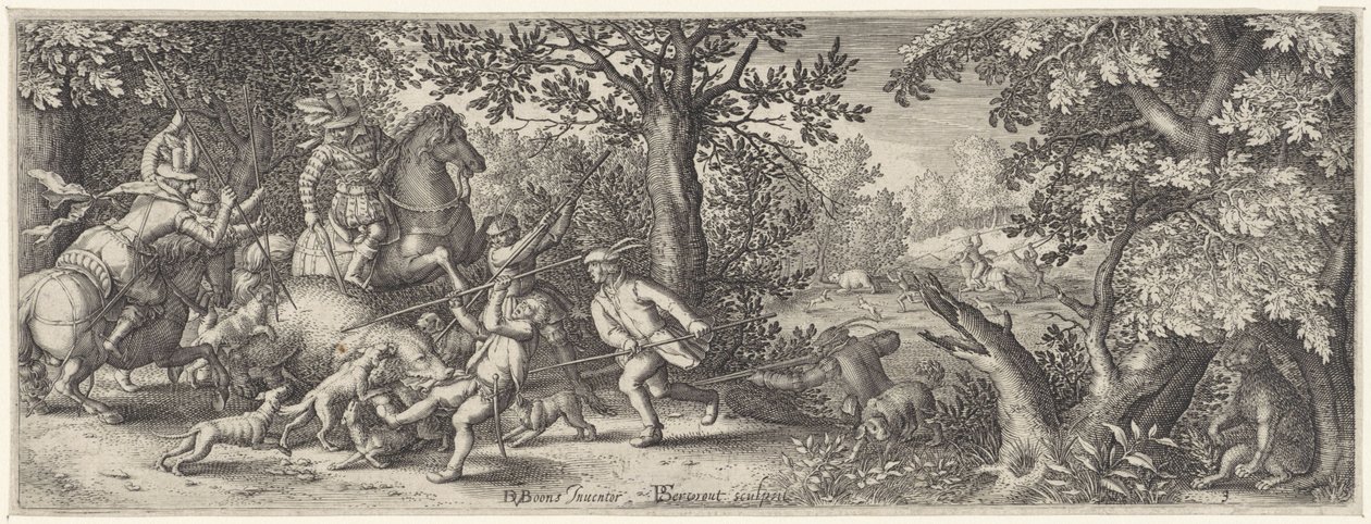 ayı avı Av sahneleri (dizi adı) by Pieter Serwouters