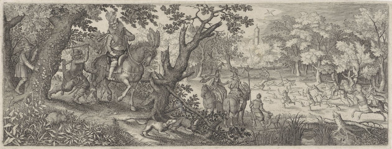tavşan avı Av sahneleri (dizi adı) by Pieter Serwouters