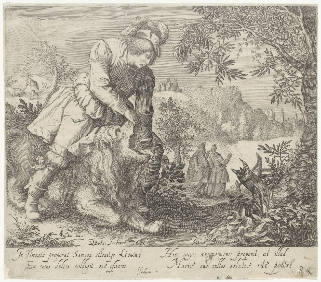 Samson ve Aslan by Pieter Serwouters