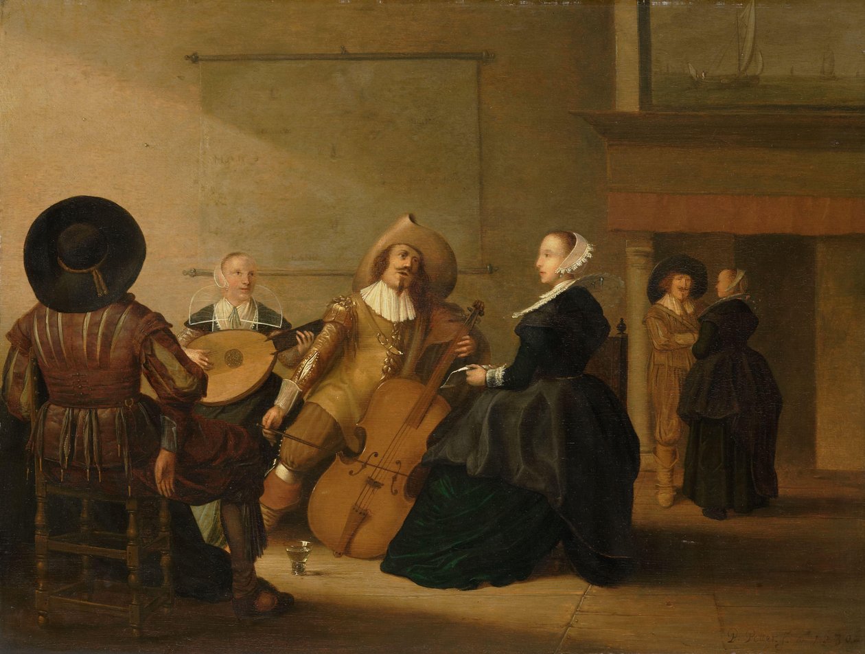 İç Mekanda Müzik Şirketi by Pieter Symonsz Potter