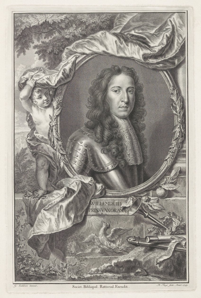 Orange Prensi III. William'ın Portresi by Pieter Tanjé