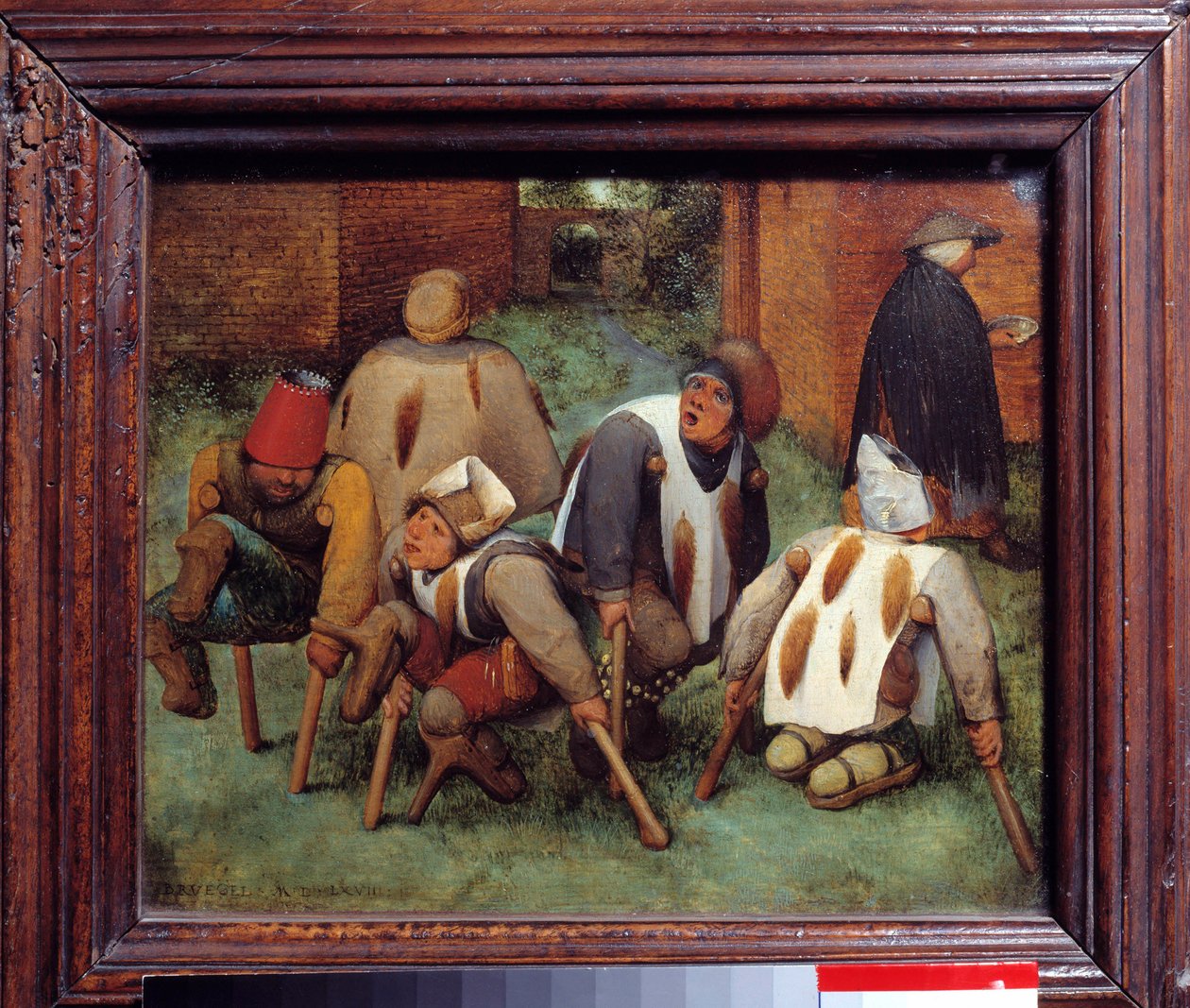 Dilenciler Engelli grupları ölü ve perişan. Pieter Bruegel (veya Breugel veya Brueghel veya Breughel) tarafından yapılan resim eski (1525-1569). 1568. Soluk. 0,18x0,21 m. Louvre Müzesi, Paris by Pieter Bruegel the Elder