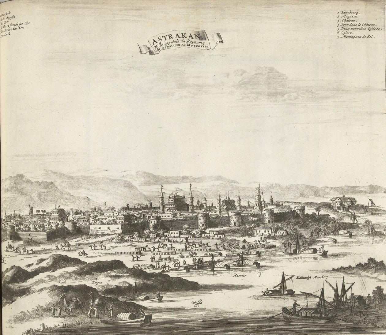 Astrahan, 1726 by Pieter Van der Aa