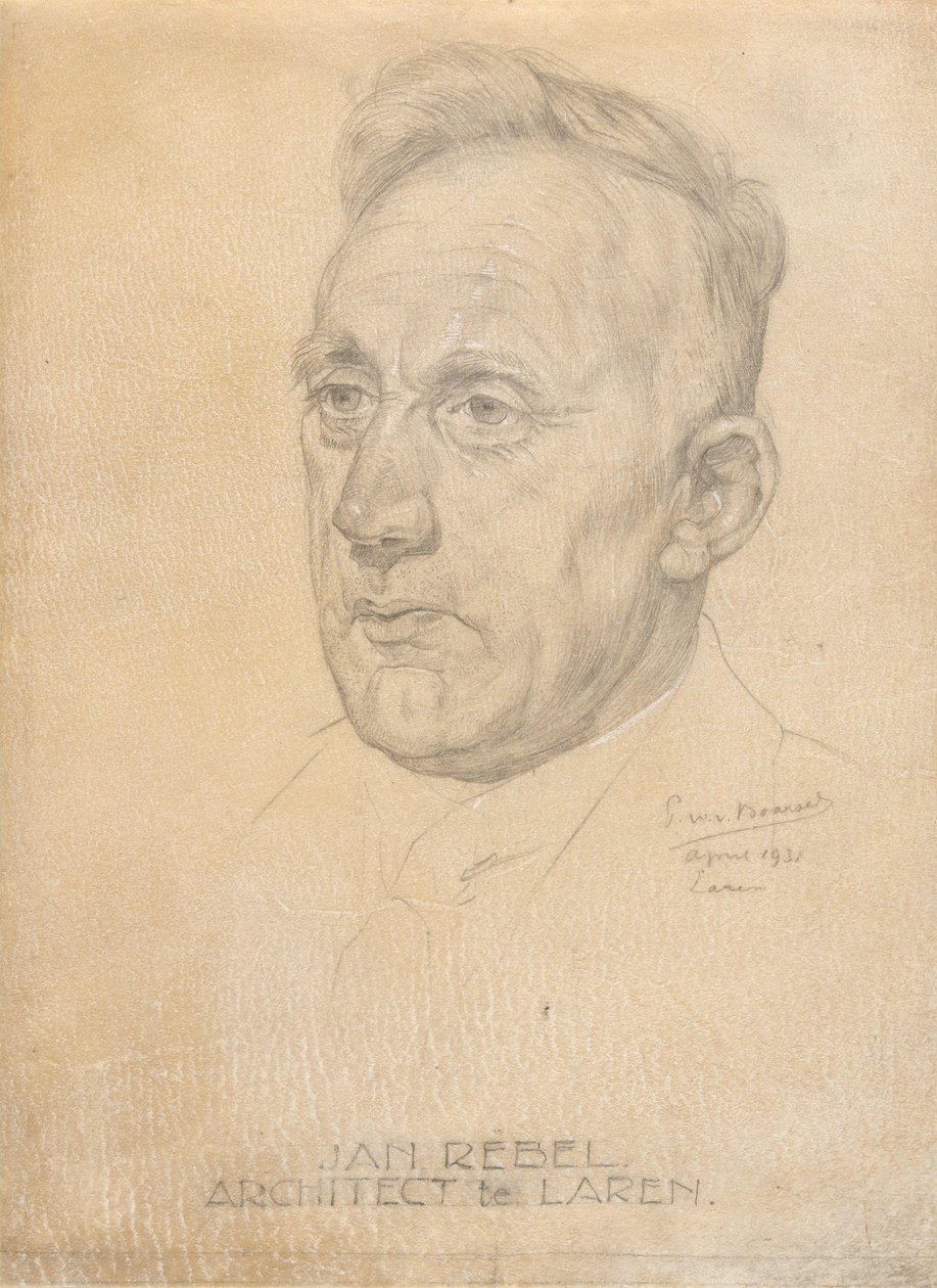 Mimar Jan Rebel'in portresi by Pieter Willem van Baarsel