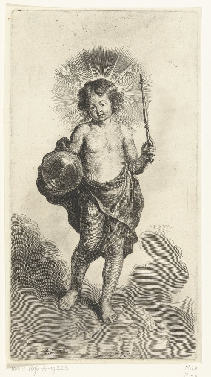 Küre ve asa ile İsa çocuk by Pieter de Bailliu (I) (possibly)