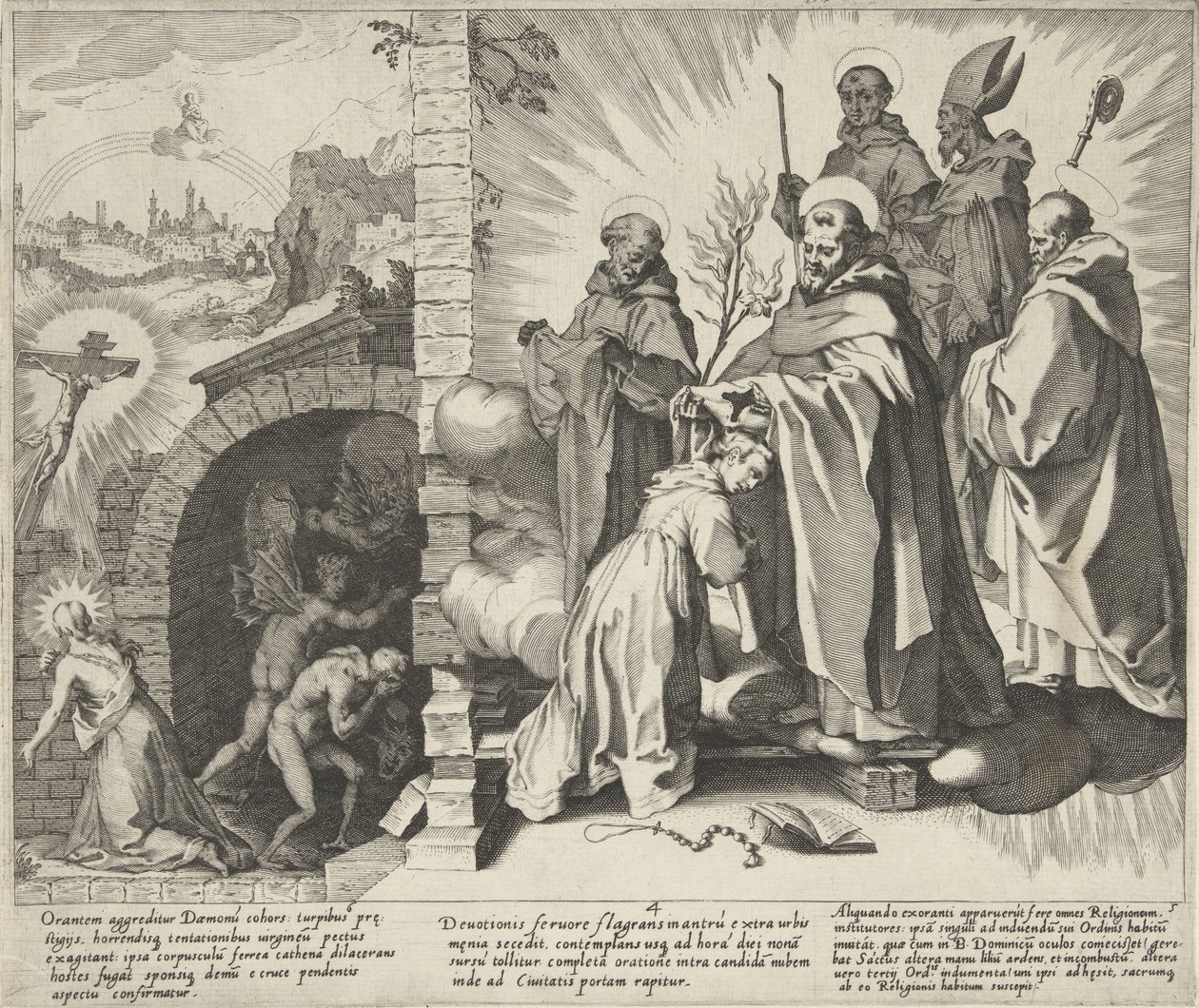 Catharina teklifi / Visioen van Catharina / Catharina wordt dominikler Van de Heilige Catharina van Siena