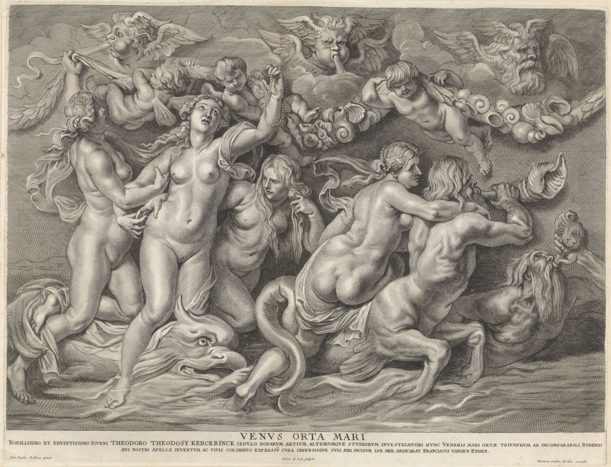 denizde Venüs Venvs Orta Mari (nesne üzerindeki başlık) by Pieter de Jode (II)