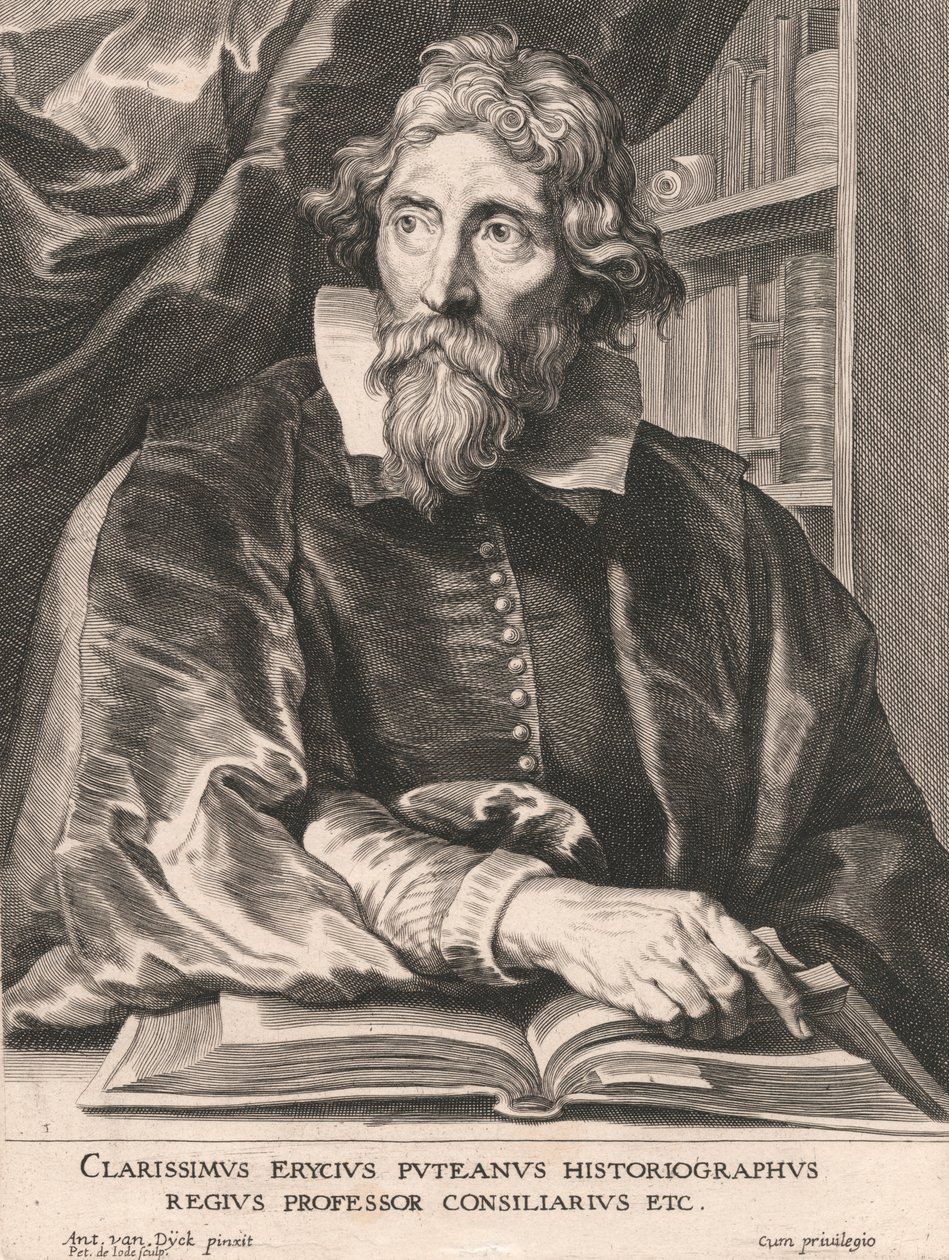 Ünlü Erycius Putean Tarih Yazarı, Kraliyet Profesörü Konsey Üyesi Vb. by Pieter de Jode