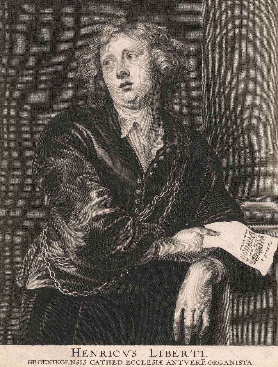 Henricus Liberti, Groeningensis Cathed. Anvers Kilisesi orgcu by Pieter de Jode