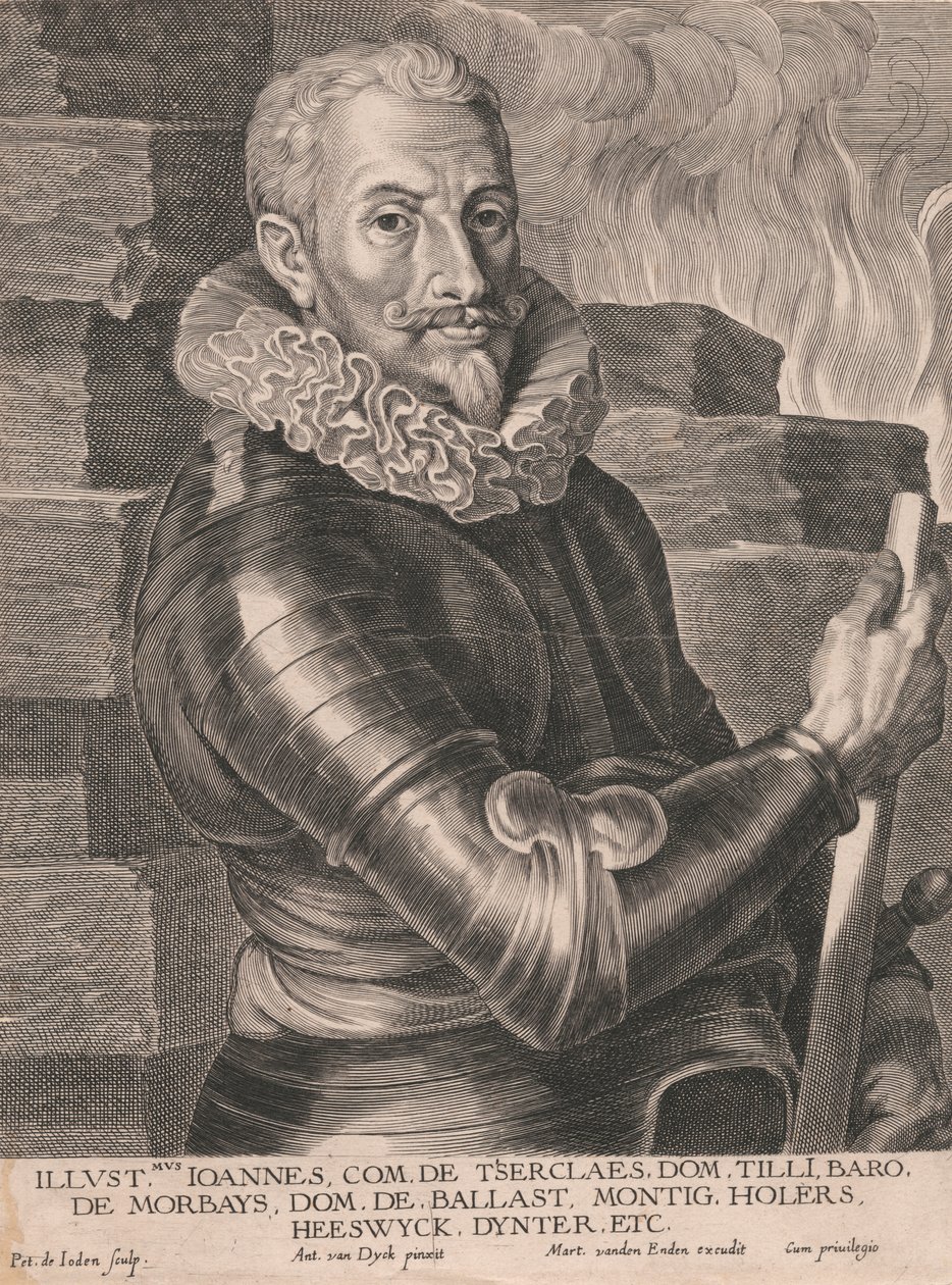 Illustmus John Kom. de Cerclas, Dom. Tilly Baron Morbays, Dom, Balast. Montig. Bağıranlar. Heeswyck, Dynter vb. by Pieter de Jode