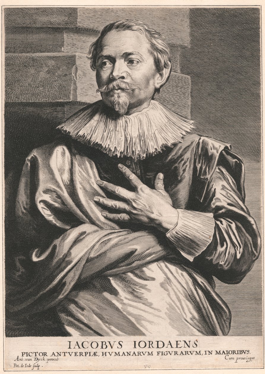 Jacobus Jordaens, Antwerp Ressamı, İnsan Figürleri, Binbaşı by Pieter de Jode