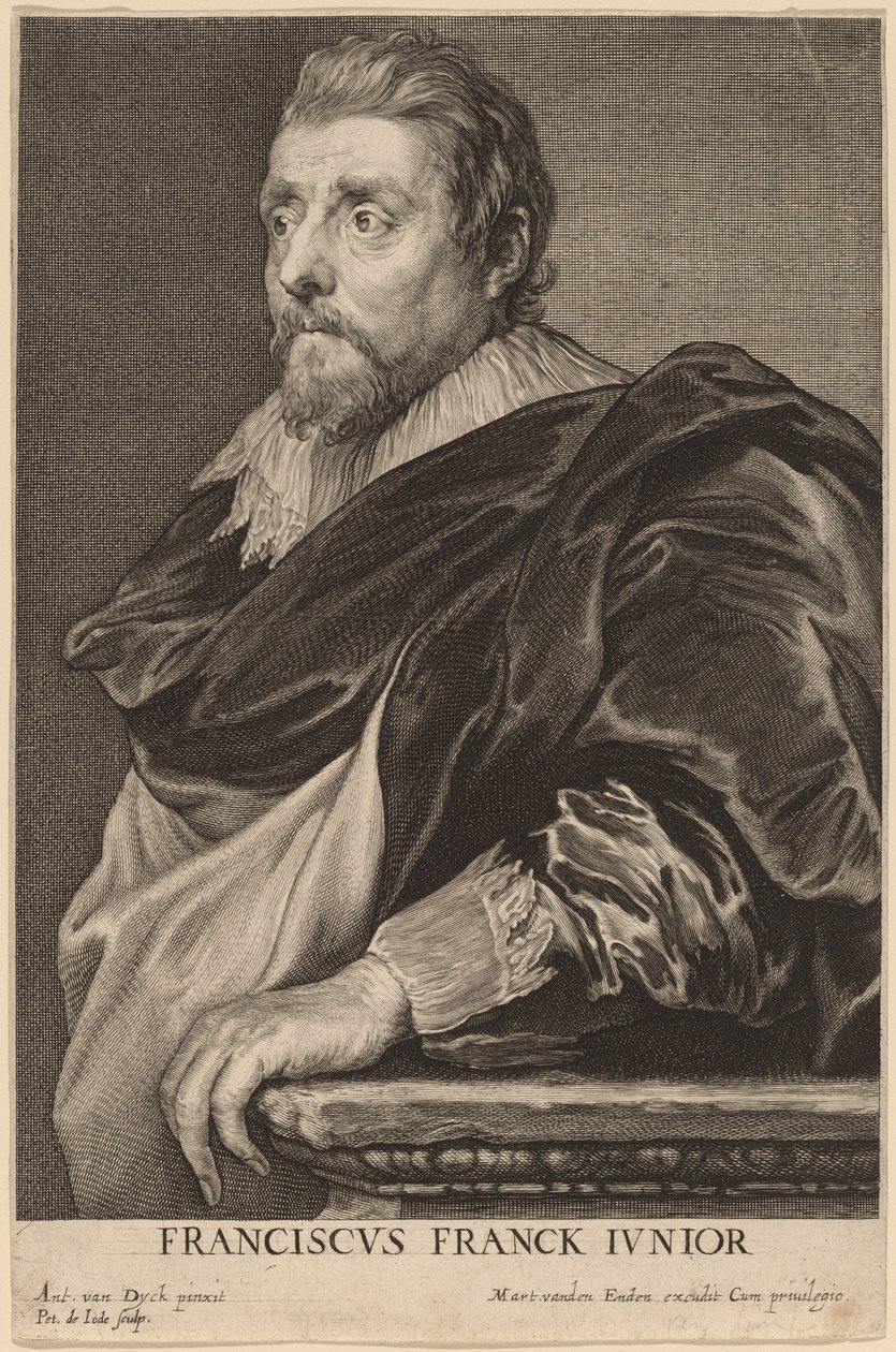 Frans Franken II by Pieter de Jode II after Sir Anthony van Dyck