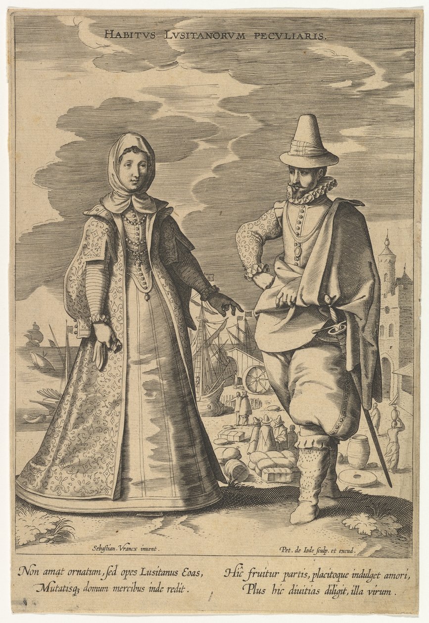 Farklı Milletlerin Modalarından Portekizlilerin Özel Bir Tavrı.n.d. by Pieter de Jode I