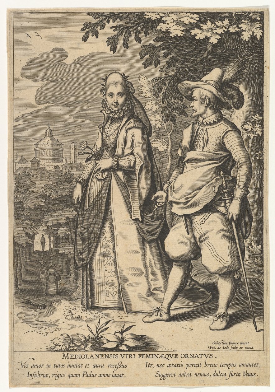 Milan Erkek ve Kadın Süsleri, Farklı Milletlerin Modalarından.n.d. by Pieter de Jode I