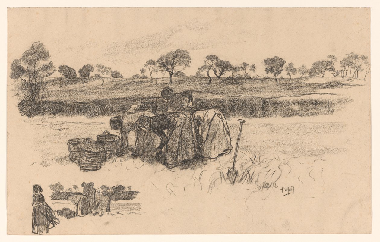 Tarlada çalışan kadınlar by Pieter de Josselin