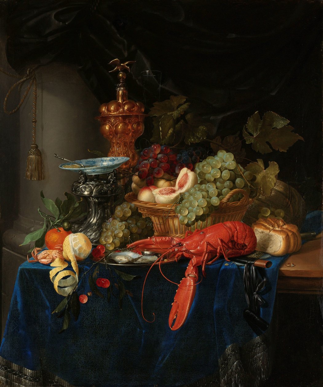 Altın Kadeh ile Natürmort by Pieter de Ring